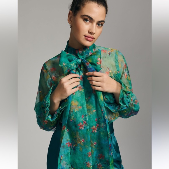 Anthropologie NWOT xxs blouse <Reynu taandon - Picture 2 of 4